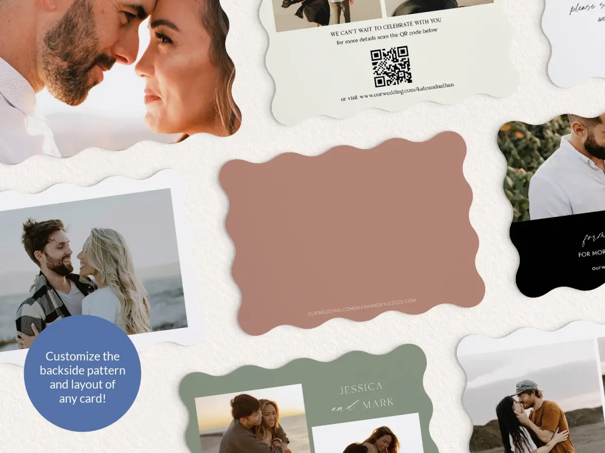 Back of Save the Date Card