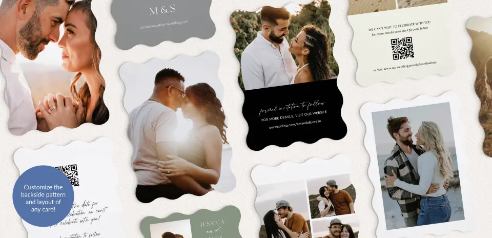 Back of Save the Date Card