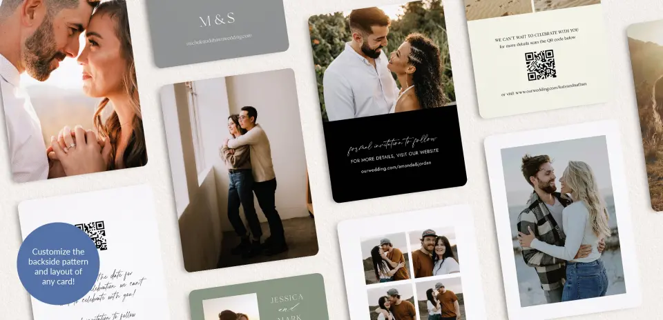 Back of Save the Date Card