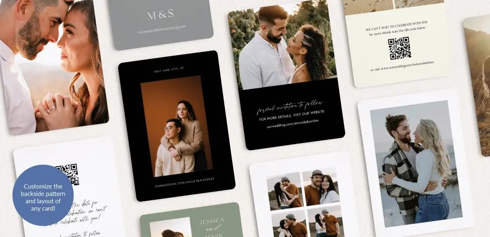 Back of Save the Date Card