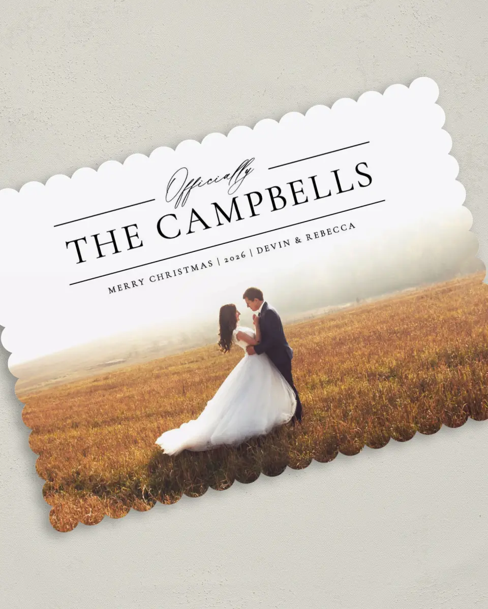 This is a 5" x 7" Christmas Card called Officially printed in full color on Premium Smooth paper on Premium Smooth paper on Premium Smooth paper