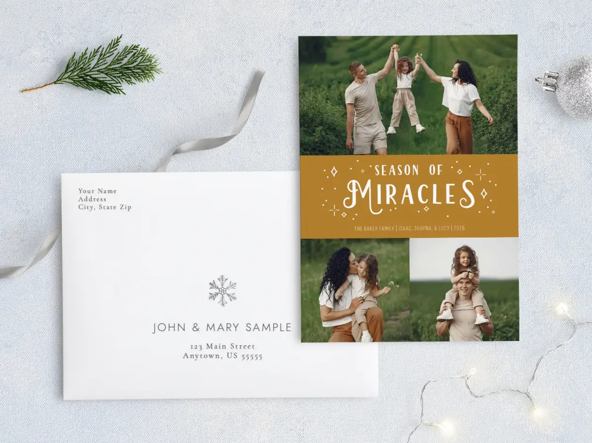 Front with Envelope Design