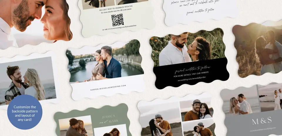 Back of Save the Date Card