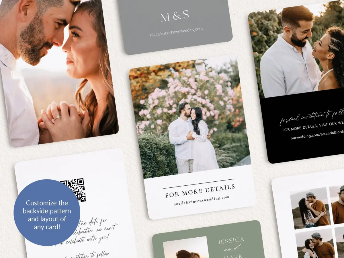 Back of Save the Date Card