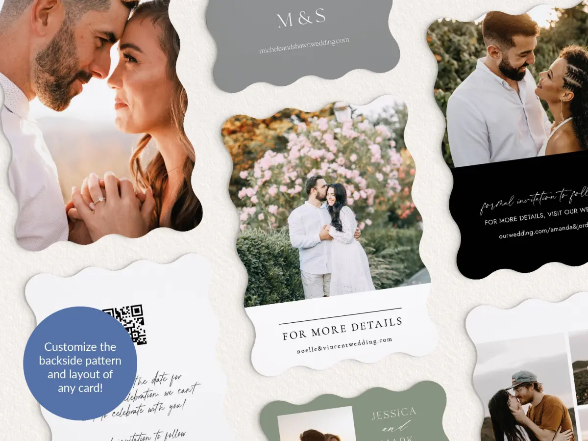 Back of Save the Date Card