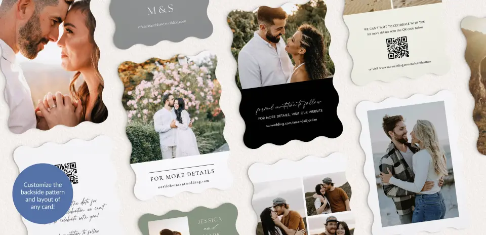Back of Save the Date Card