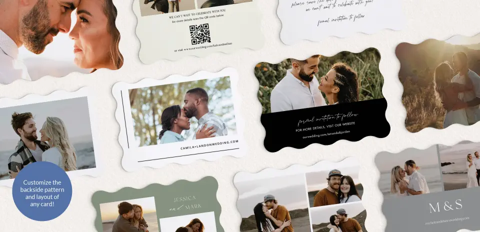 Back of Save the Date Card