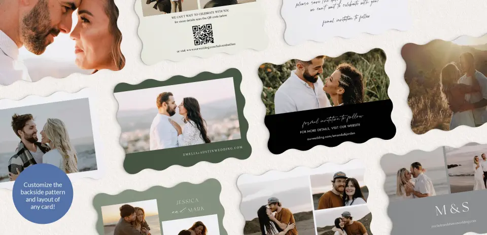 Back of Save the Date Card