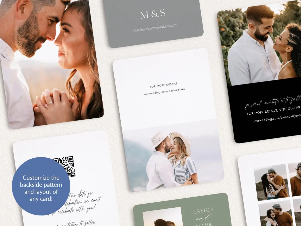 Back of Save the Date Card