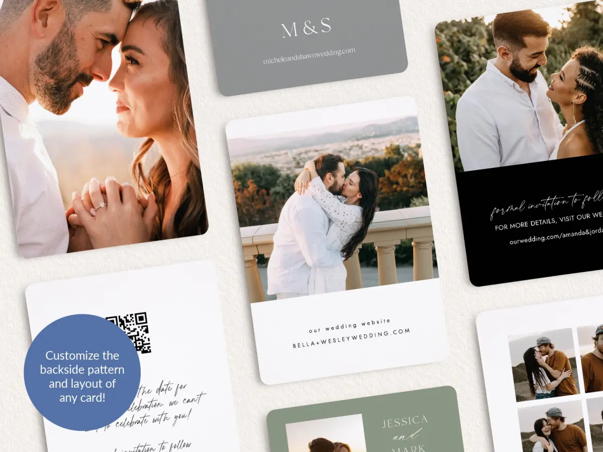 Back of Save the Date Card