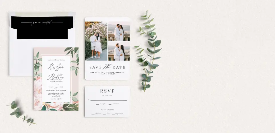 Front of Save the Date Card