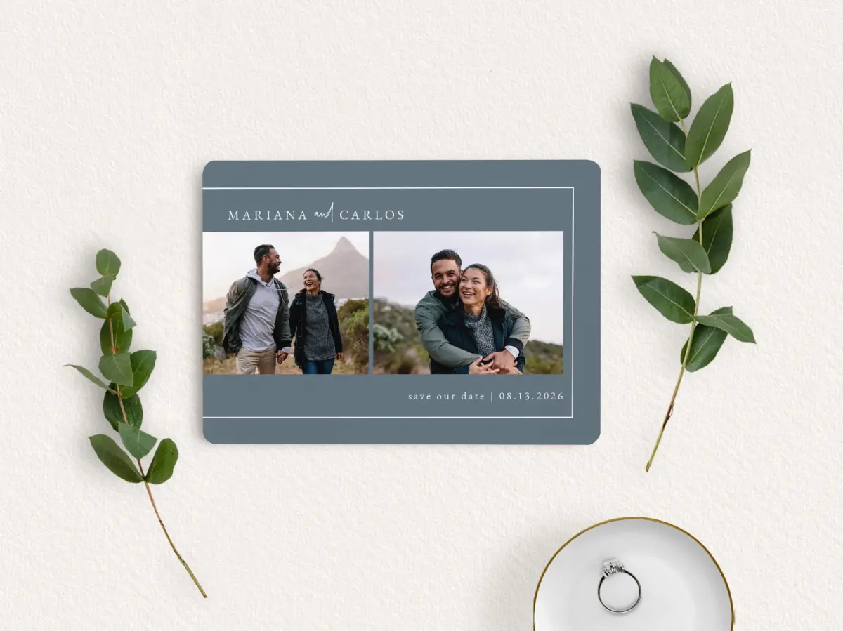 Save the Date Card with Optional Guest Addressing Service