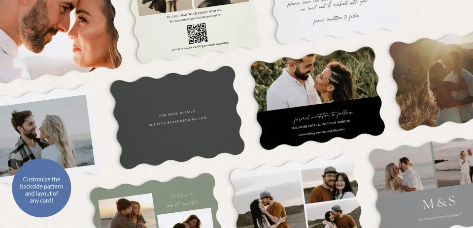 Back of Save the Date Card
