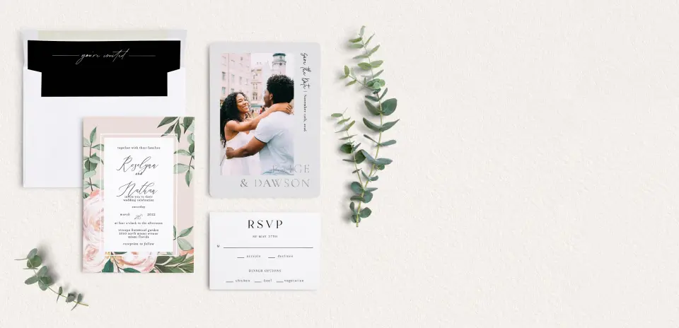 Front of Save the Date Card