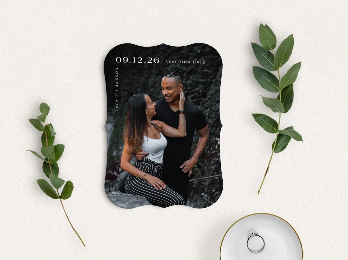 Save the Date Card with Optional Guest Addressing Service