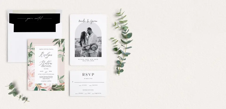 Front of Save the Date Card