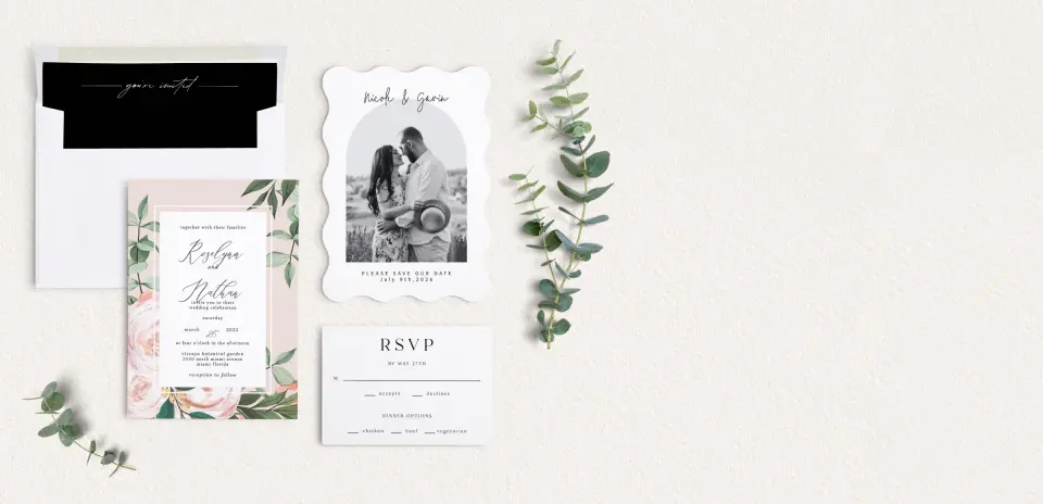 Front of Save the Date Card