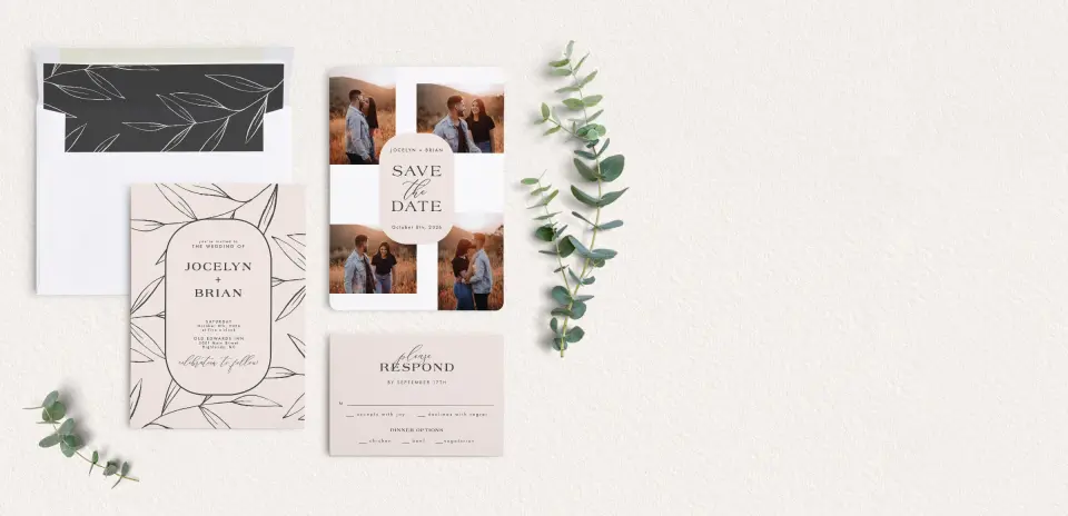 Front of Save the Date Card