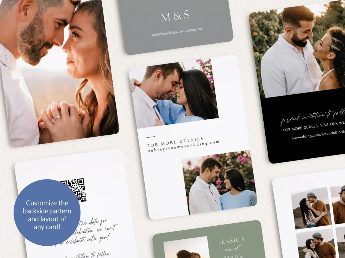 Back of Save the Date Card