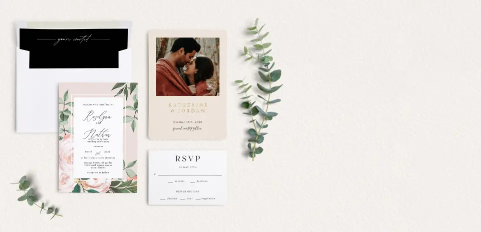 Front of Save the Date Card