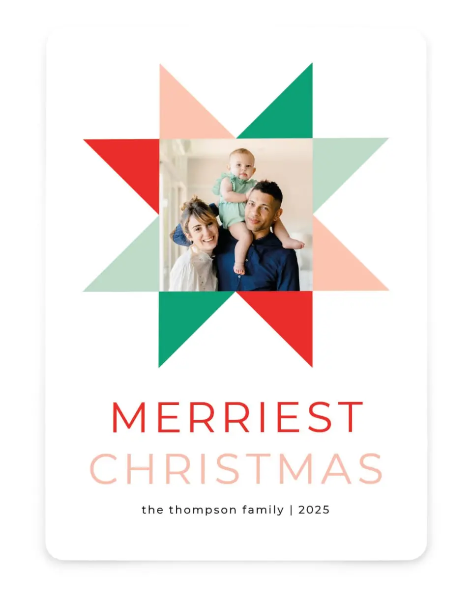 Merry Merry Silver Foil Christmas Cards