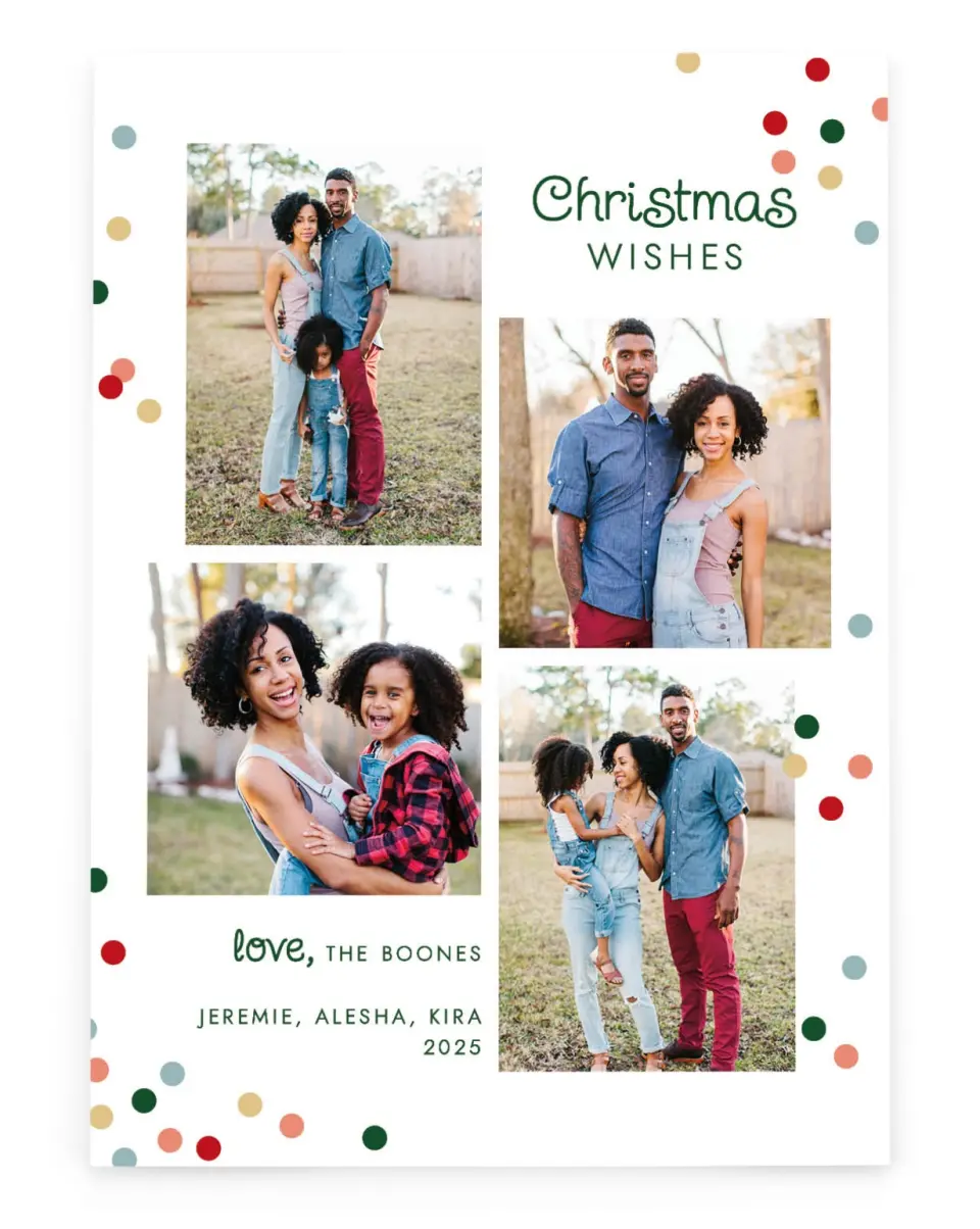 Shining Wishes Gold Foil Christmas Cards