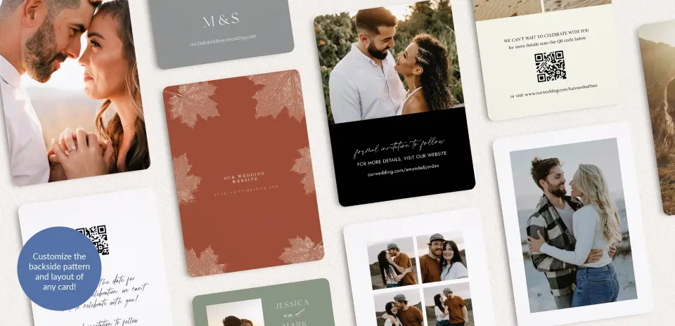 Back of Save the Date Card