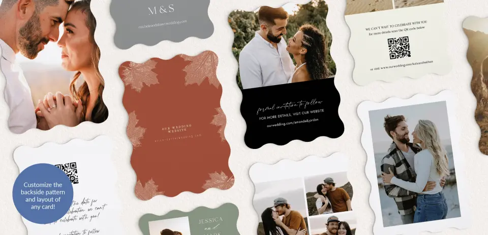 Back of Save the Date Card