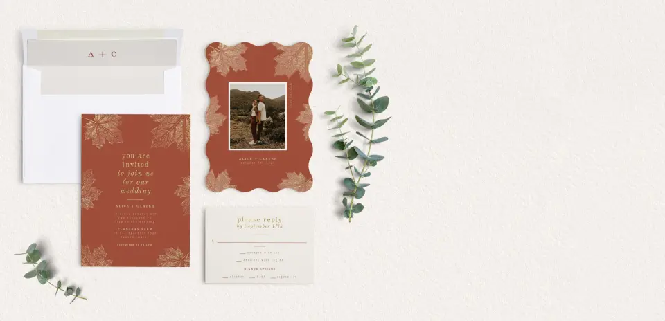 Front of Save the Date Card
