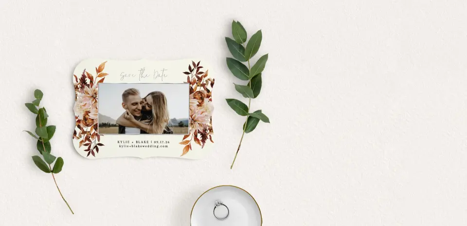 Save the Date Card with Optional Guest Addressing Service