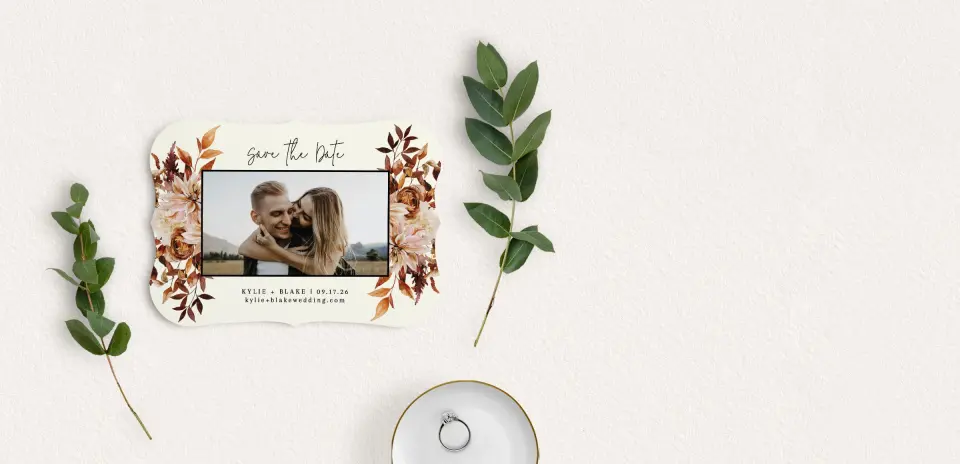 Save the Date Card with Optional Guest Addressing Service