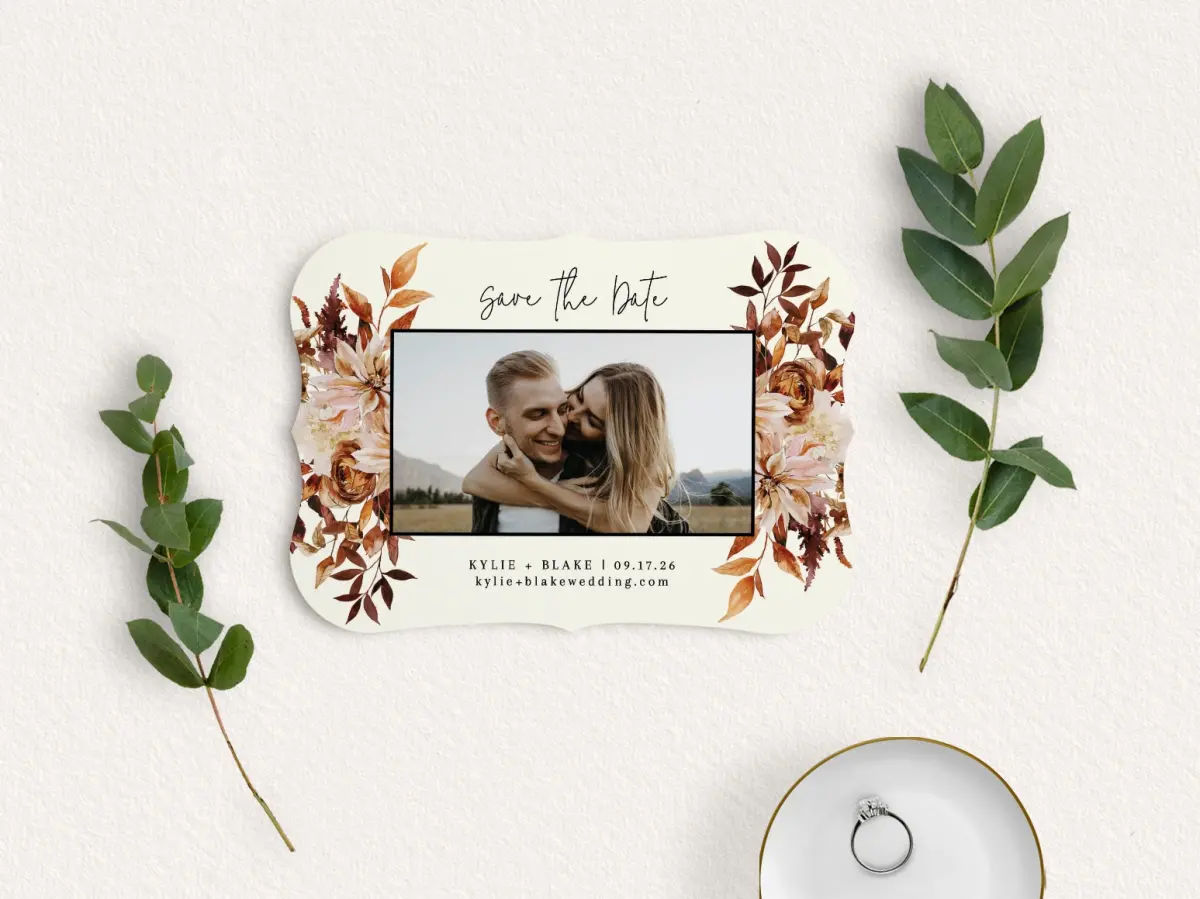 Save the Date Card with Optional Guest Addressing Service