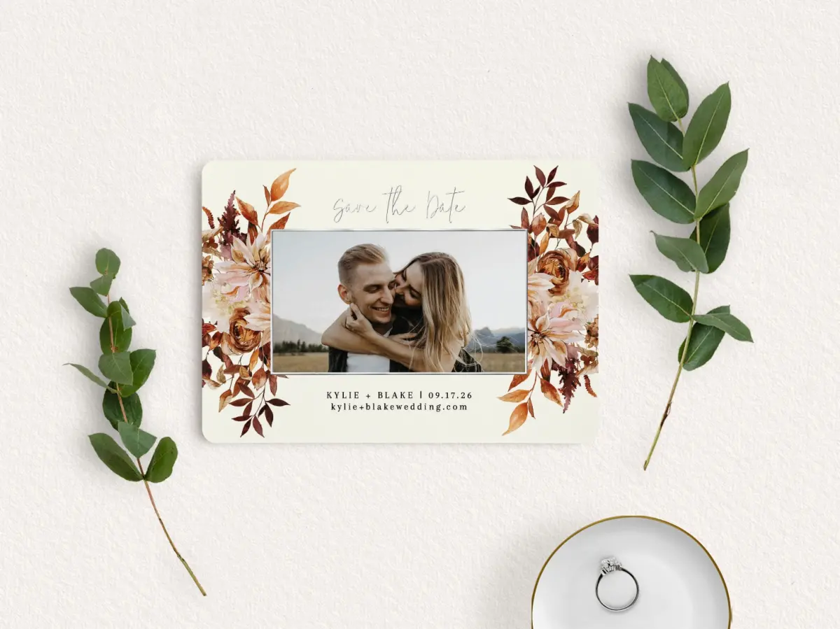 Save the Date Card with Optional Guest Addressing Service