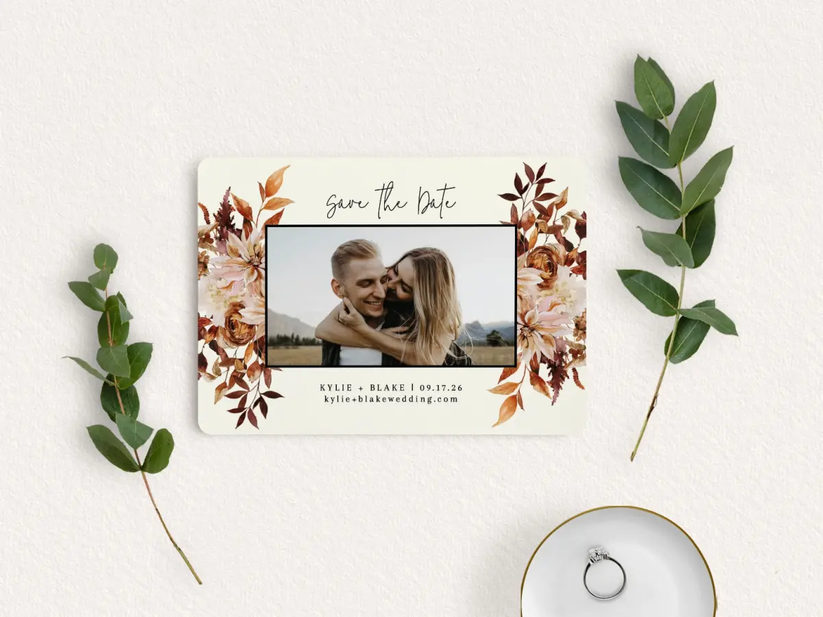 Save the Date Card with Optional Guest Addressing Service