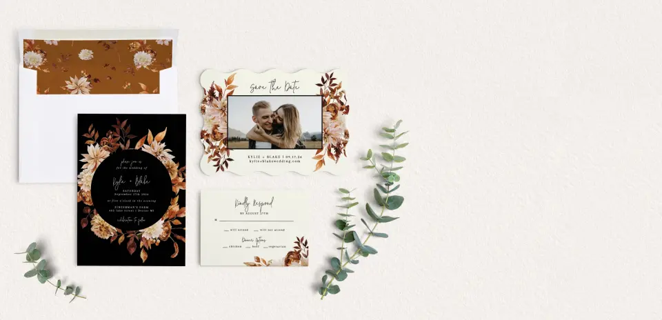 Front of Save the Date Card