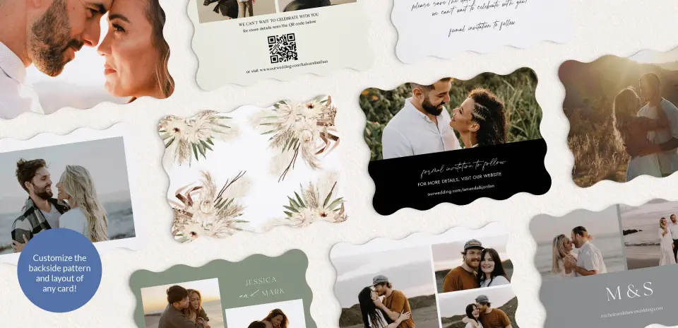 Back of Save the Date Card