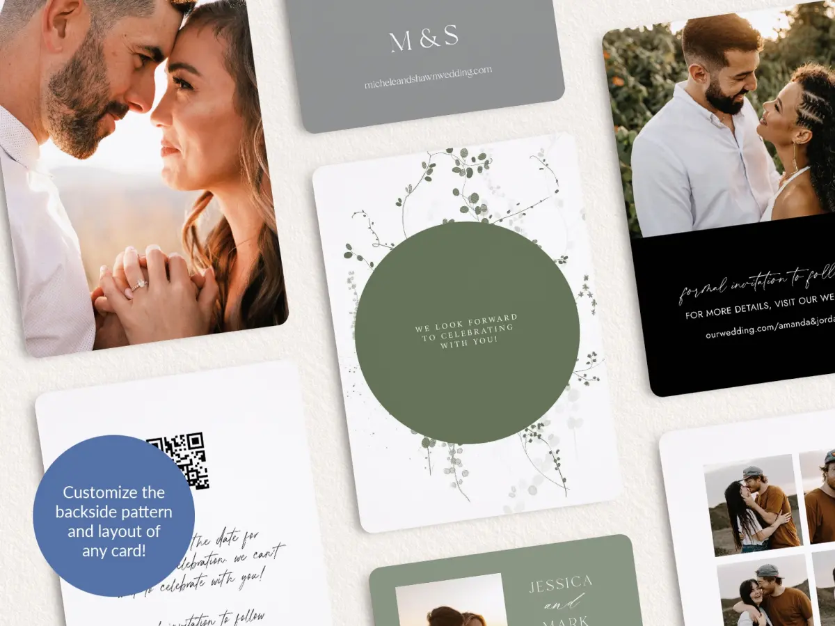 Back of Save the Date Card
