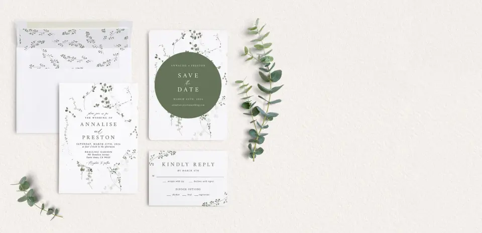 Front of Save the Date Card