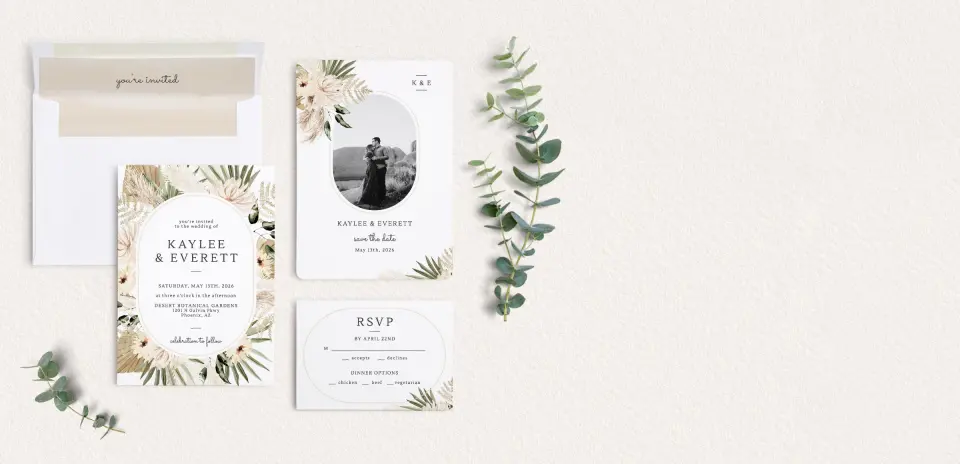 Front of Save the Date Card