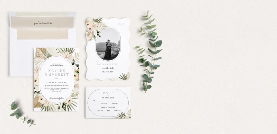 Front of Save the Date Card