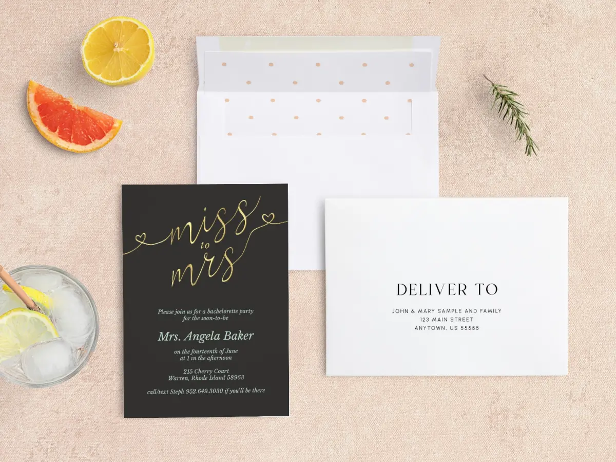 Front with Envelope Liner
