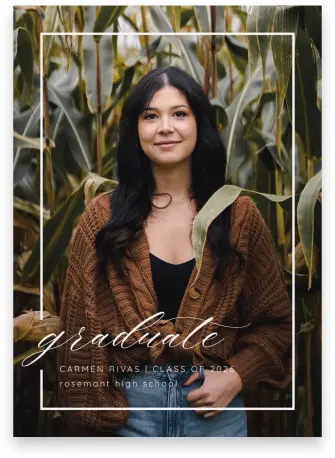 Graduation Announcement Card Design