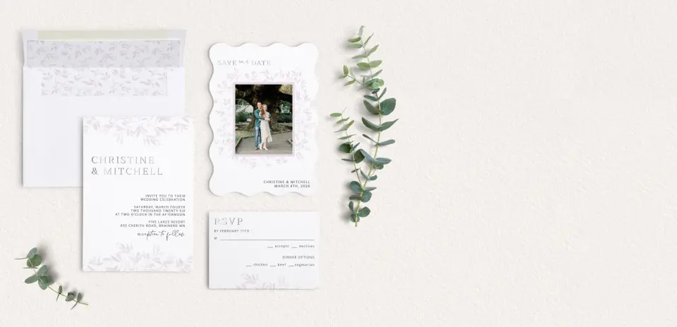 Front of Save the Date Card