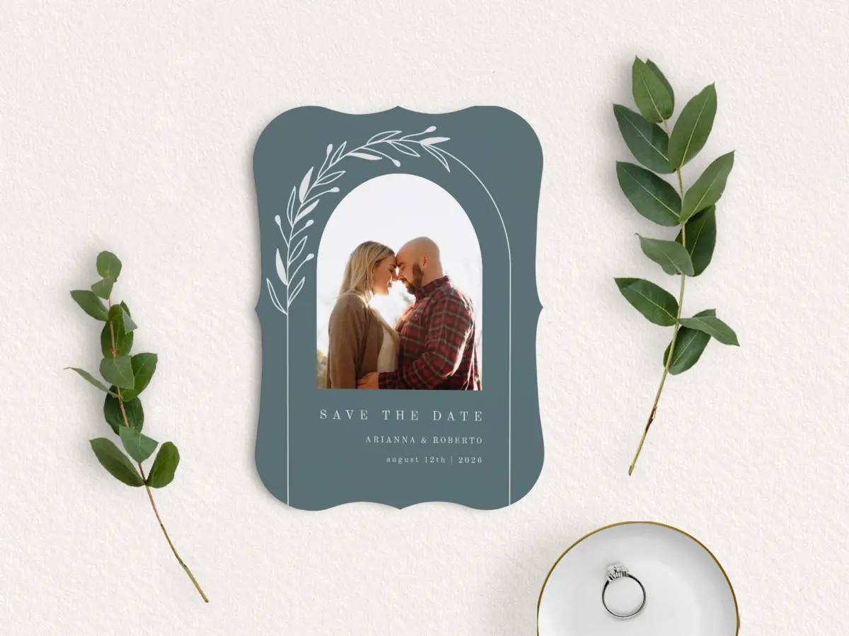 Save the Date Card with Optional Guest Addressing Service