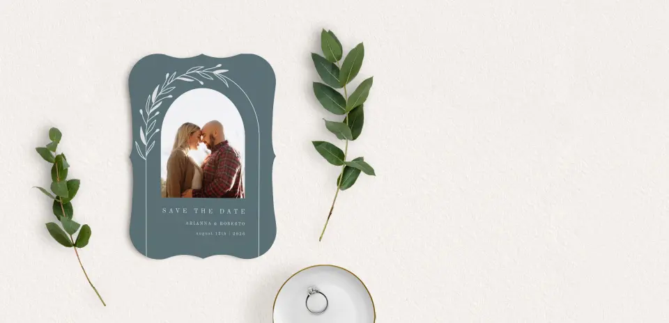 Save the Date Card with Optional Guest Addressing Service