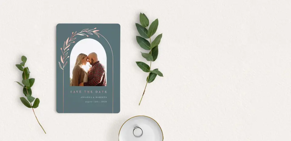 Save the Date Card with Optional Guest Addressing Service