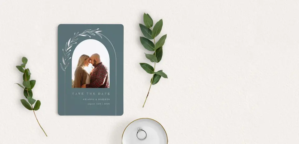 Save the Date Card with Optional Guest Addressing Service