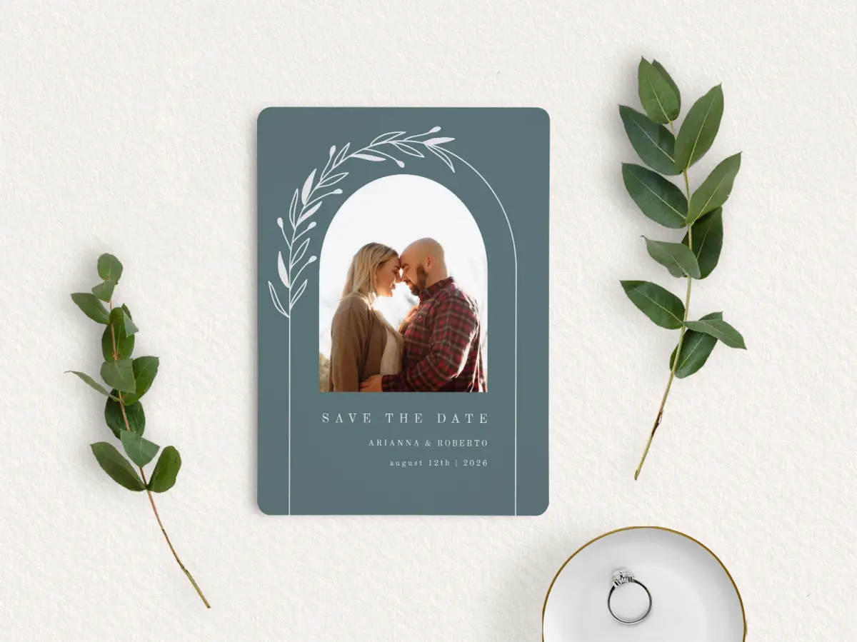 Save the Date Card with Optional Guest Addressing Service