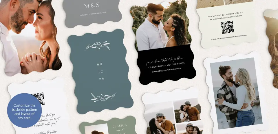 Back of Save the Date Card