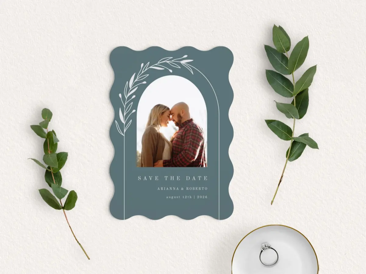 Save the Date Card with Optional Guest Addressing Service